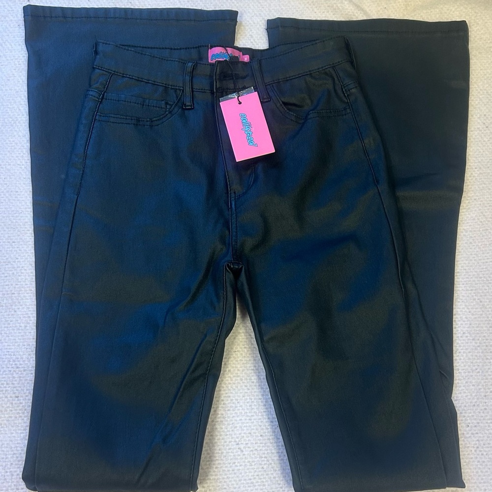 Edikted Black Flare Wide Leg Jeans